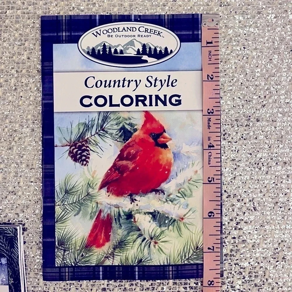 Woodland Creek Country Style Coloring Books Set of 4 Nature Wildlife New Seasons - Picture 4 of 7